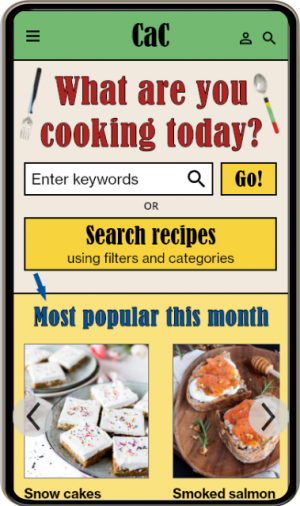 Recipes Home Mobile Standard Size